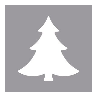 Motivstanzer: Tannenbaum, 5,08cm ø, (2), SB-Blister 1 Stück
