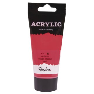 Acrylic, Künstleracrylfarbe, SB-Tube 75ml, echtrot