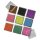 Scrapbooking Stempelkissen-Set, 3,5x3,5 cm, Set 9 Farben, gemischt