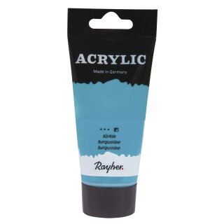 Acrylic, Künstleracrylfarbe, SB-Tube 75ml, türkis