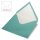 Kuvert quadratisch, uni,FSC Mix Credit, 140x140mm, 90g/m2, Beutel 5Stück, türkis