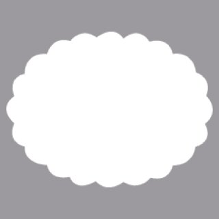 Motivstanze: Oval mit Zierrand 8cm, (3)