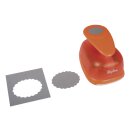 Motivstanze: Oval mit Zierrand 8cm, (3)