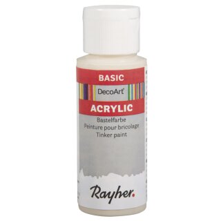 Acrylic-Bastelfarbe, Flasche 59 ml, elfenbein