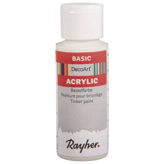 Acrylic-Bastelfarbe, Flasche 59 ml, alabasterweiß