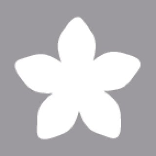 Motivstanzer: Blüte, 3,81cm ø, (1 1/2), SB-Blister 1 Stück