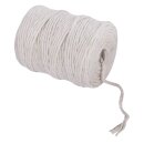 Jutegarn, 6fach, 6mm ø, Spule 120m, weiß