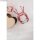 Baumwoll- Garn Stitch&Knot, 5 Farben je 10m,  50m, kirschrot
