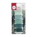 Baumwoll- Garn Stitch&Knot, 5 Farben je 10m,  50m,...