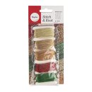 Metallic-Garn Stitch&Knot, 5 Farben je 10m,  50m, gold