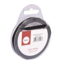 Satinband, 7mm, Rolle 10m, schwarz