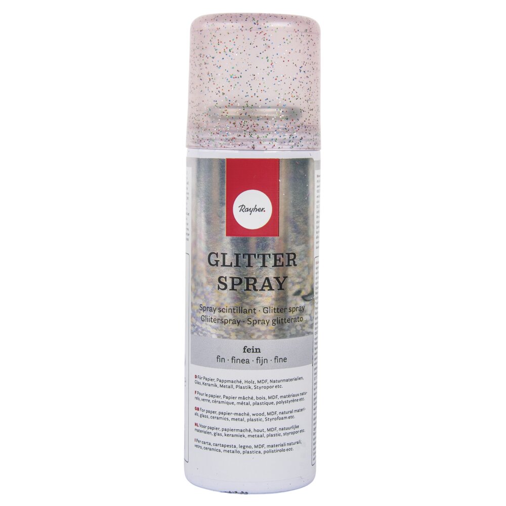 hobbyversand24 Glitterspray Fein, Dose 125ml, irisieren