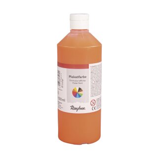 Plakatfarbe, Flasche 500 ml, orange