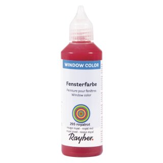 Fensterfarbe easy paint, Flasche 80 ml, royalrot