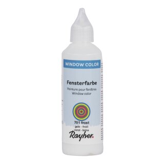 Fensterfarbe easy paint, Flasche 80 ml, frost