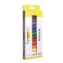 Künstler-Set Acrylfarben 12 Farben x 12ml Set