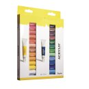 Künstler-Set Acrylfarben, 24 Farben x 12ml, Set 288ml