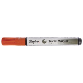 Textil-Marker deckend, Rundspitze 2-4 mm, mit Ventil, orange