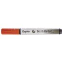 Textil-Marker deckend, Rundspitze 2-4 mm, mit Ventil, orange