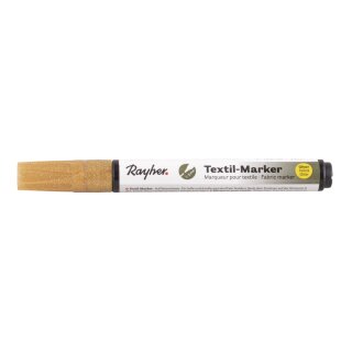 Textil-Marker Glitter deckend, Rundspitze 1-2 mm, mit Ventil, brill.gold