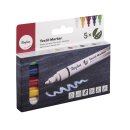 Set Textil-Marker deckend, Rundspitze 2-4mm, m. Ventil ,...