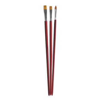 Pinselset Art, sortiert FSC 100% Synthetik langstielig  3 Stück