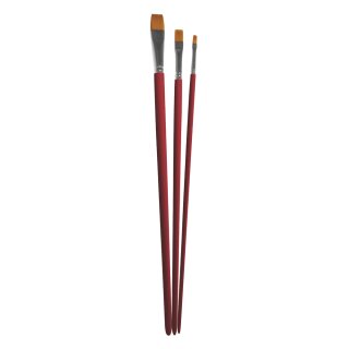 Pinselset Art sortiert FSC 100% Synthetik langstielig  3 Stück