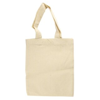 Baumwoll-Tasche, unbedruckt, beige, 21x25cm