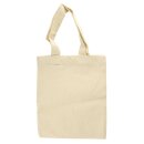 Baumwoll-Tasche, unbedruckt, beige, 21x25cm