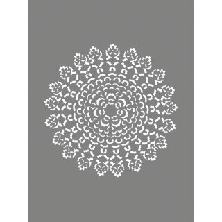 Schablone Ornament, 15,25x20,32cm,  1 Stück