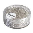 Rocailles, 2,6 mm ø, mit Silbereinzug, Dose 16g,...