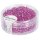 Rocailles, 2,6 mm ø, mit Silbereinzug, Dose 16g, pink, nicht waschbar