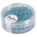 Rocailles, 2,6 mm ø, transp.gelüstert, Dose...