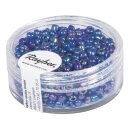 Rocailles, 2,6 mm ø, transp.gelüstert, Dose...