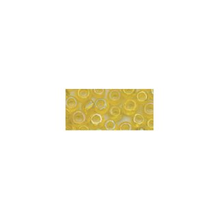 Rocailles, 2,6 mm ø, transp.gelüstert, Dose 17g, gelb
