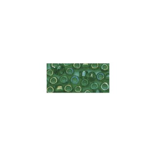 Rocailles, 2,6 mm ø, transp.gelüstert, Dose 17g, grün
