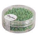 Rocailles, 2,6 mm ø, opak gelüstert, Dose 17g, grün