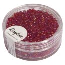 Rocailles, 2 mm ø, transp. gelüstert, Dose...