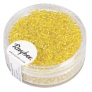 Rocailles, 2 mm ø, transp. gelüstert, Dose...