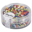 Rocailles, 2 mm ø, opak gelüstert, Dose 17g,...