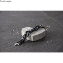 Rocailles, 2 mm ø, opak, Dose 17g, schwarz