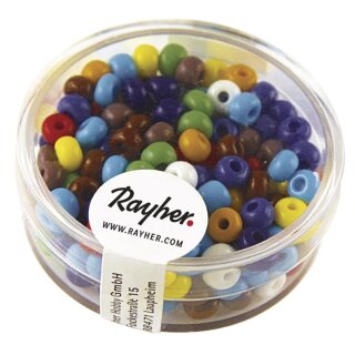 Indianer-Perlen, 4,5 mm ø, Dose 17g, gemischt