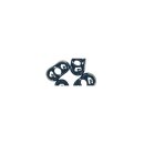 Papillon-Rocailles, 2x4 mm, Dose 18g, anthrazit