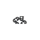 Papillon-Rocailles, 3,2x6,5mm, Dose 18g, anthrazit