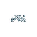 Metallic-Rocailles, matt, 2,6 mm ø, Dose 17g,...