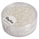 Rocailles Arktis, gelüstert, 2,6 mm ø, Dose 17g, weiß