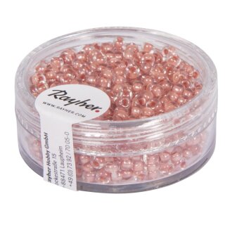 Rocailles Arktis, gelüstert, 2,6 mm ø, Dose 17g, koralle