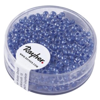 Rocailles Arktis, gelüstert, 2,6 mm ø, Dose 17g, royalblau
