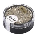 Delica-Rocailles, 2,2mm ø, metallic, Dose, silber, 4g