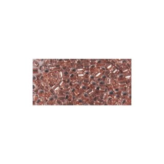 Delica-Rocailles, 2,2mm ø, metallic, Dose, roségold, 4g